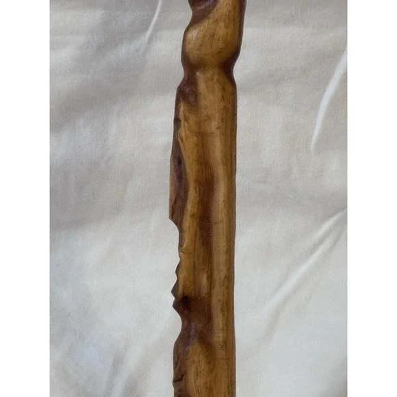 Vintage Hand Carved Totem/Sticks With Faces‎